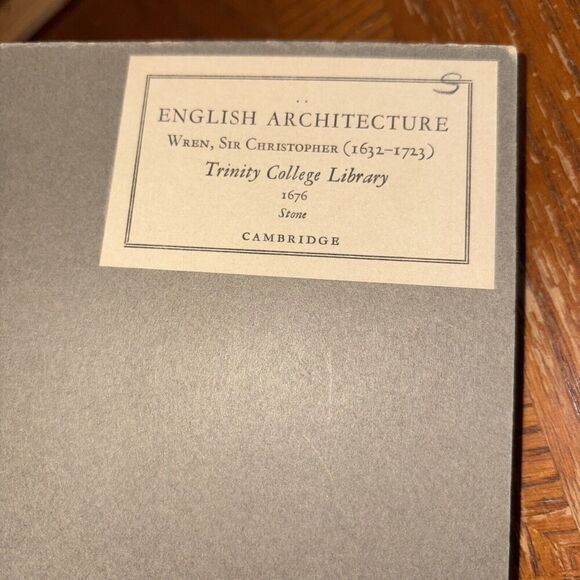 Vintage Trinity College Library English Architecture Photo Sir Christopher Wren - Picture 3 of 4